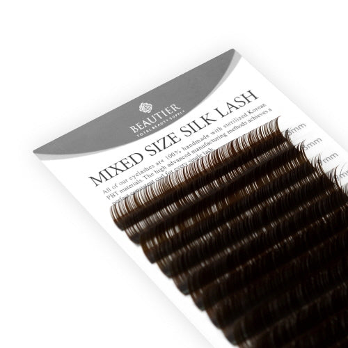 Brown Lashes Mixed size (color cafe)