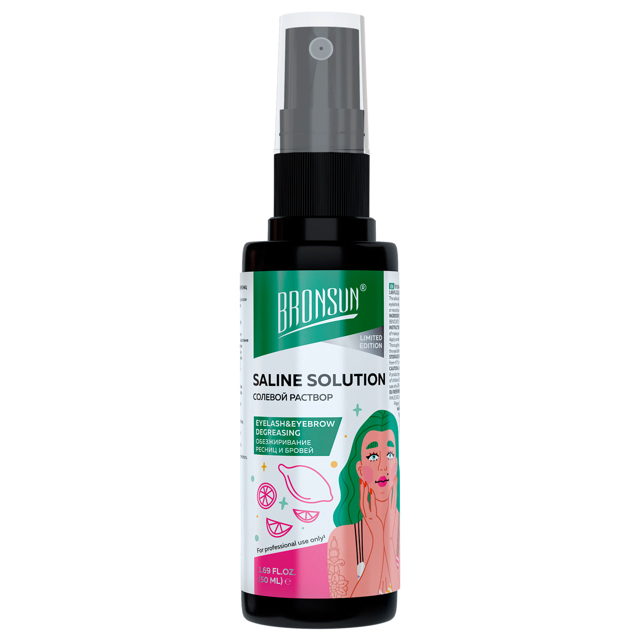 Pre-solución salina para cejas y pestañas Bronsun