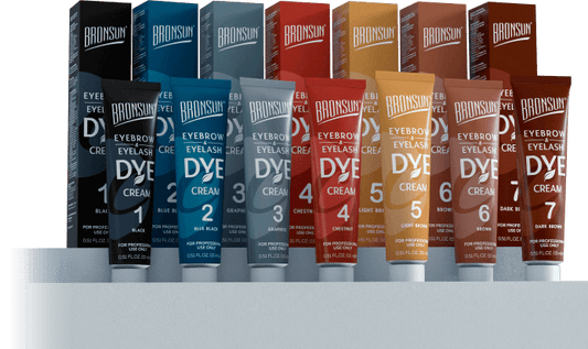 BRONSUN® Tinte en crema para cejas y pestañas efecto henna