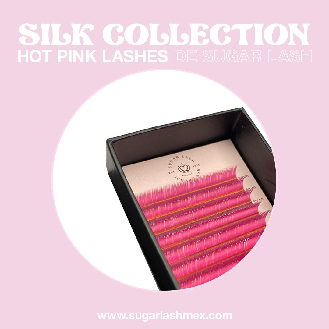 Sugar Lash Silk color collection mix 'Hot Pink'